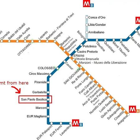 Modern Living San Paolo - Vicino Alla Metro Roma Ngoại thất bức ảnh